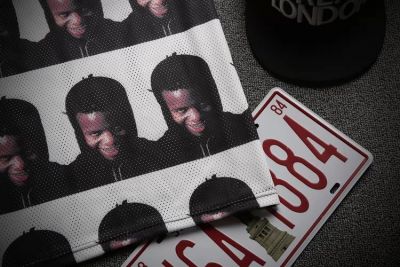 T shirt Maillot Wil Fry Ian Connor en Mesh Bandes Manches