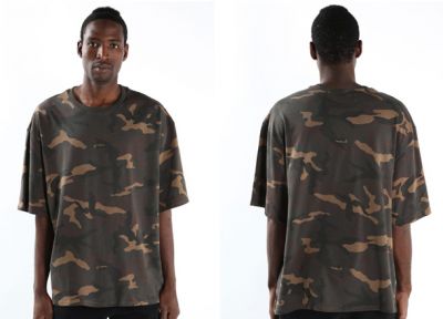 T shirt Oversize Camouflage Coupe Large Homme Femme
