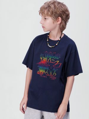 T-shirt enfant coton à changement de couleur avec impression Pikachu - manches courtes