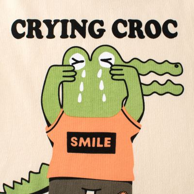 T-shirt enfant manches courtes motif crocodile