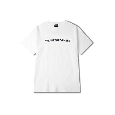 T-Shirt oversize blanc slogan pour homme