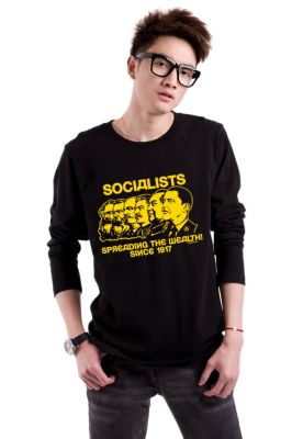 T shirt a manches longues parodie Socialists spreading Wealth