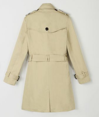Trench coat imperméable pour femme avec double boutonnage ceinture