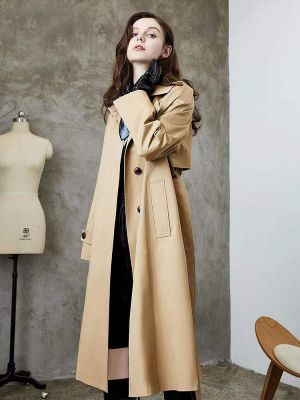 Trench-coat long pour femme