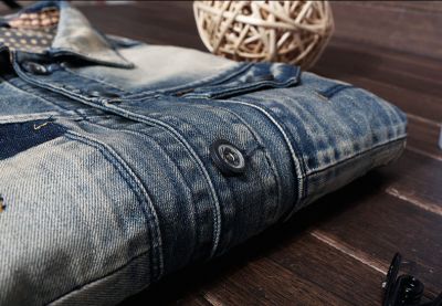 Veste en Jeans sans Manches pour Homme avec Capuche Coton