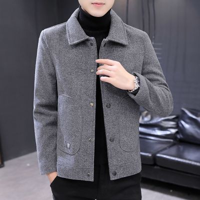 manteau laine gris clair homme